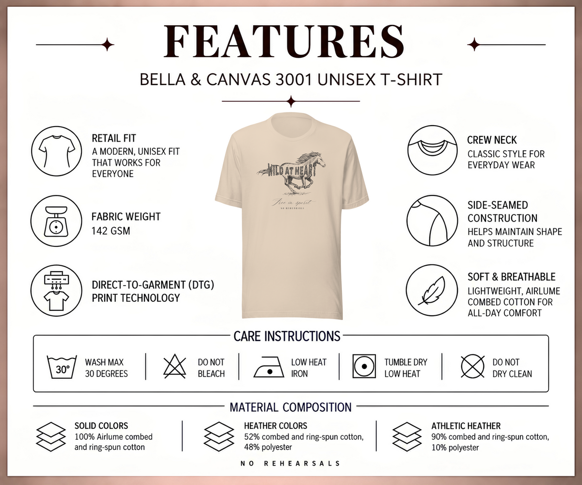 WILD AT HEART Women’s Horse T-Shirt