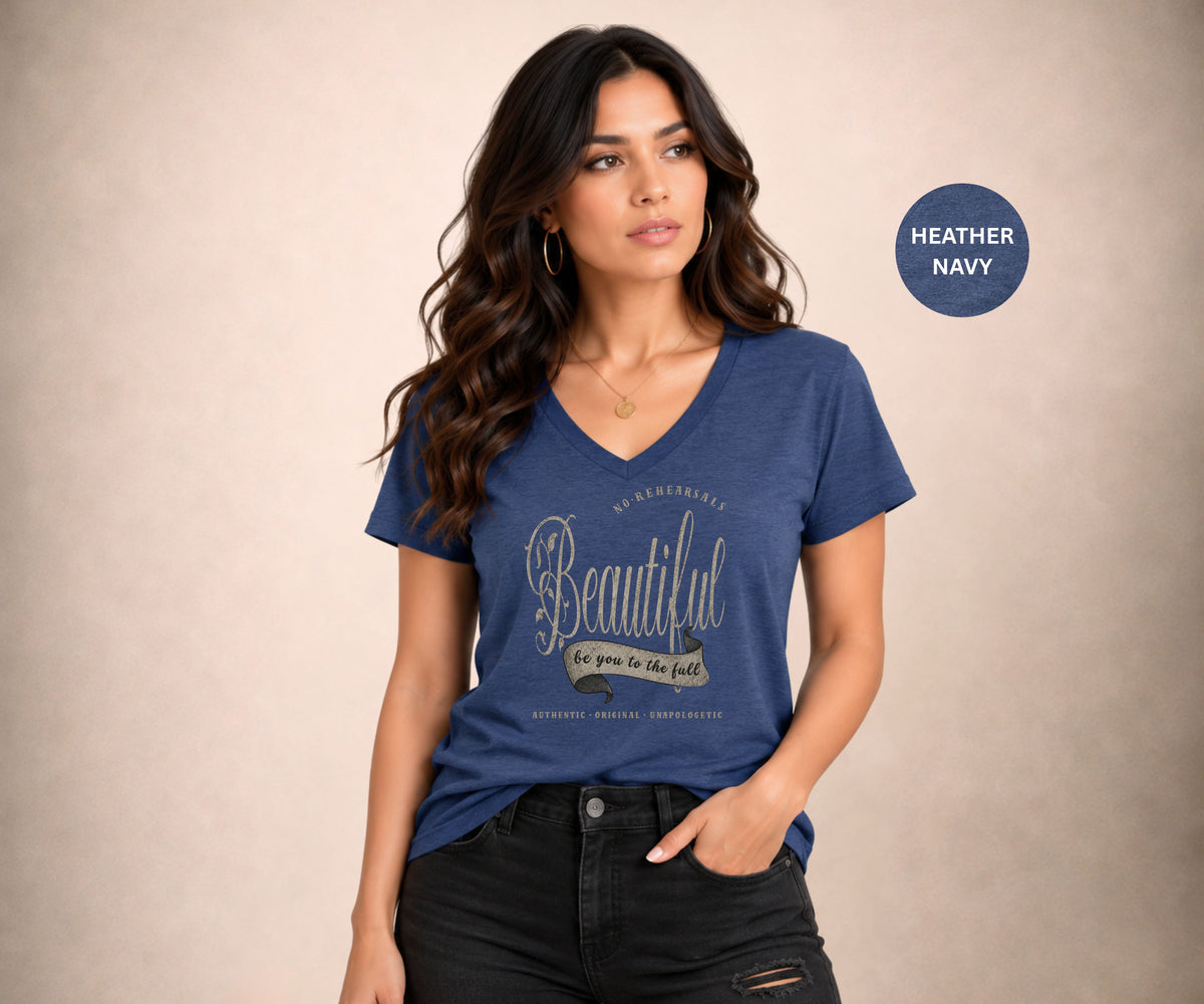 BEAUTIFUL Women’s V-Neck Tee