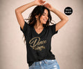 DANCE IN THE RAIN Women’s V-Neck T-Shirt