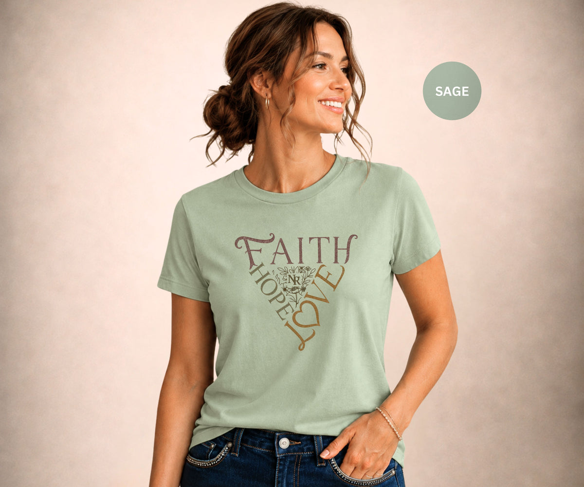 FAITH HOPE LOVE Women's Graphic T-Shirt