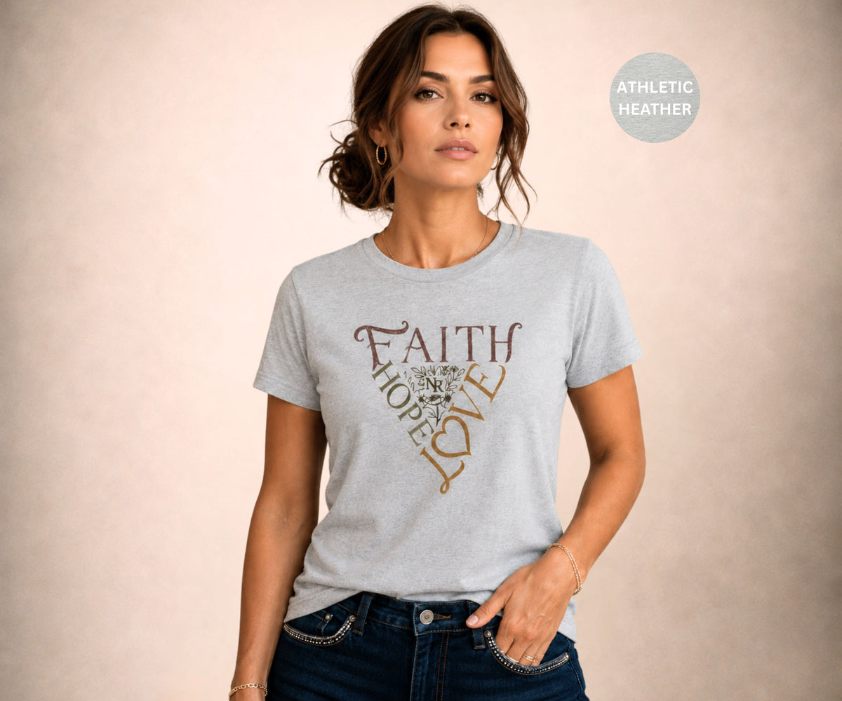 FAITH HOPE LOVE Women's Graphic T-Shirt