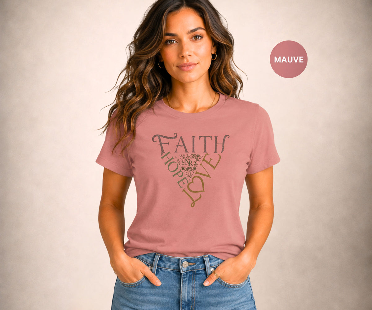 FAITH HOPE LOVE Women's Graphic T-Shirt