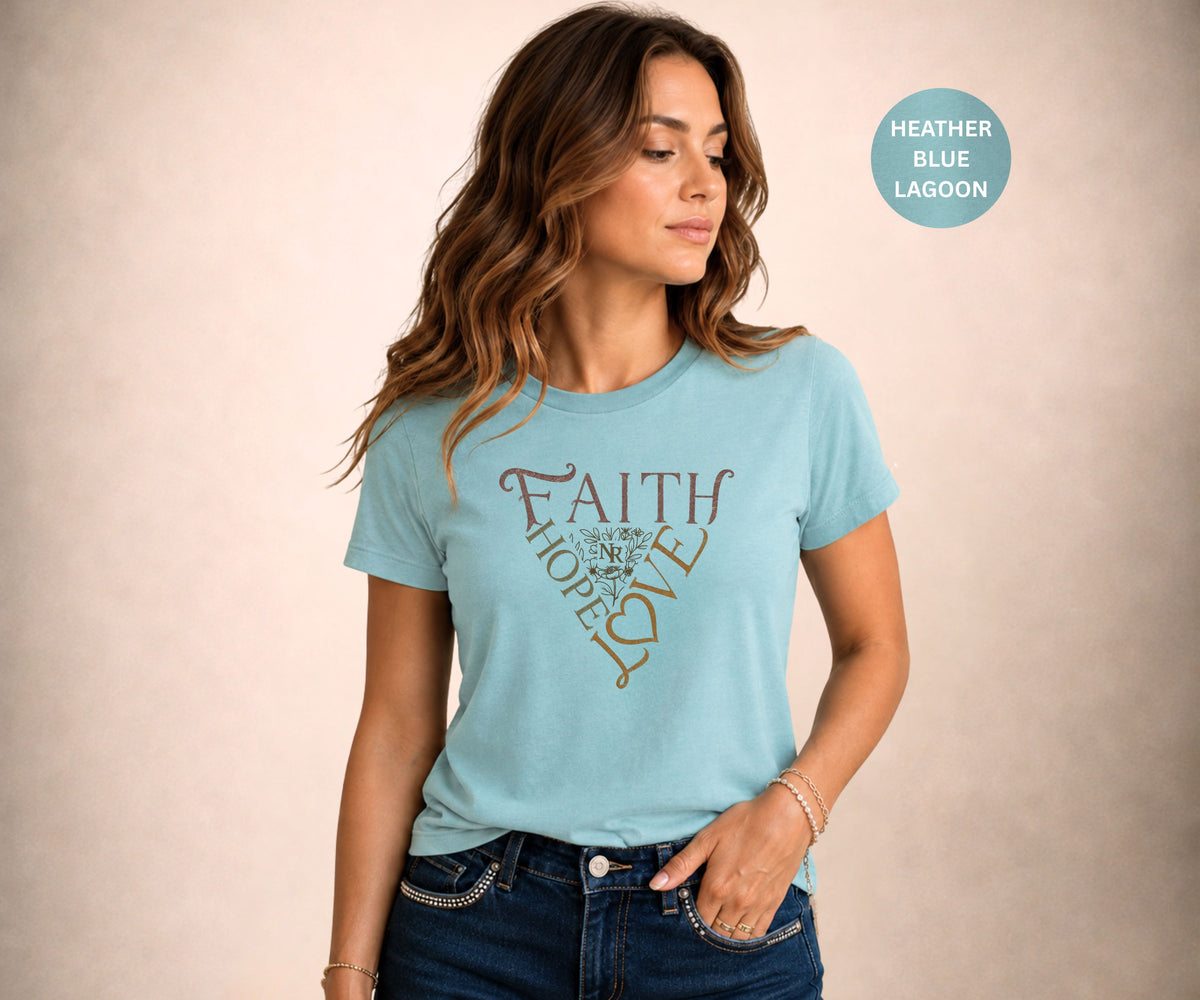 FAITH HOPE LOVE Women's Graphic T-Shirt