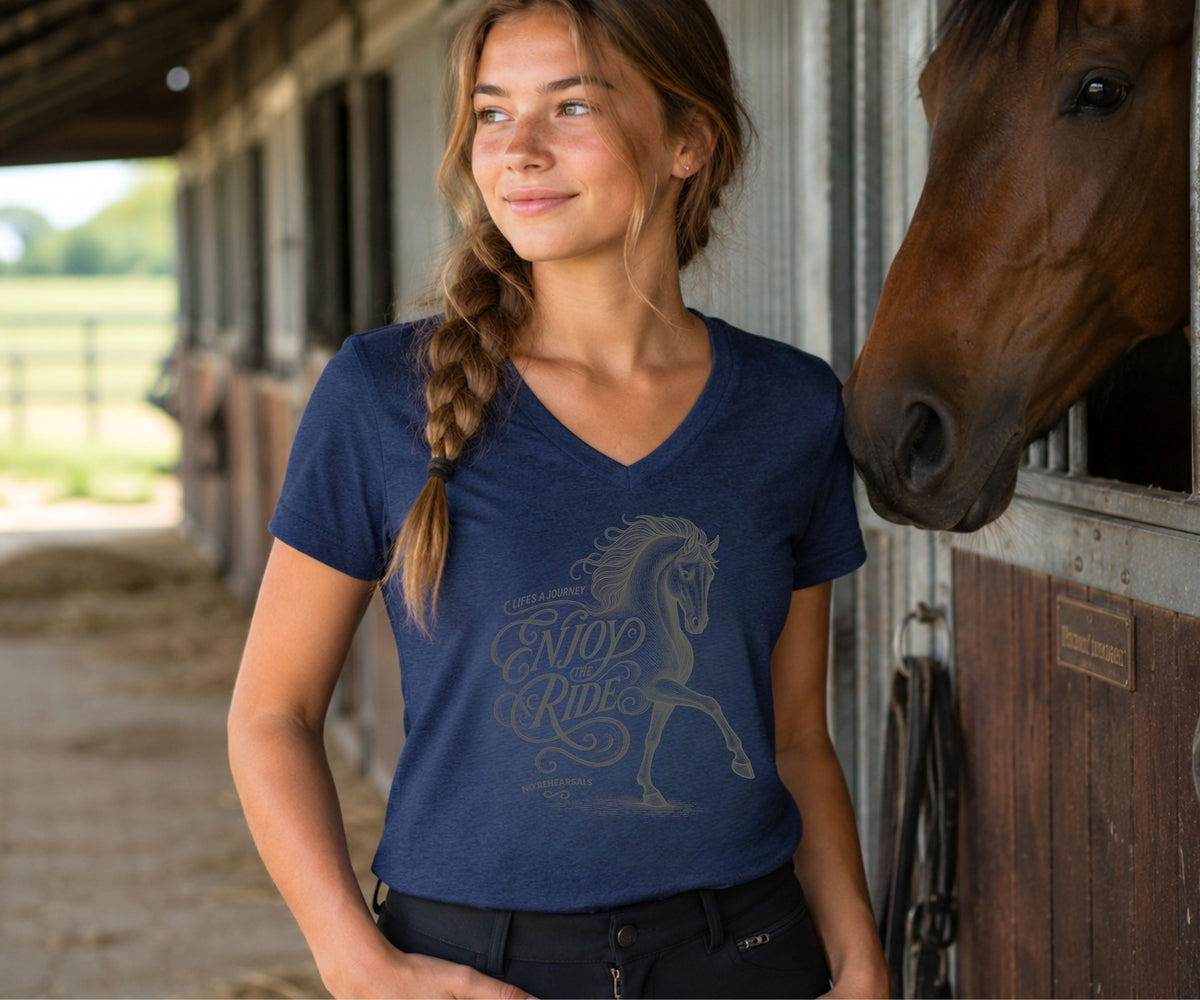 ENJOY THE RIDE Women’s Horse T-Shirt