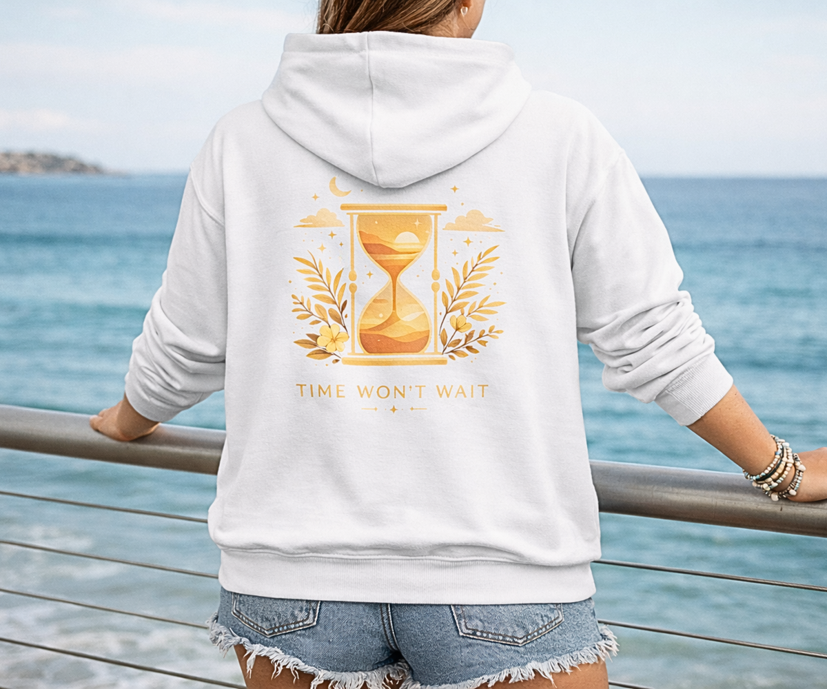 TIME WON'T WAIT Women's Zip Up Hoodie