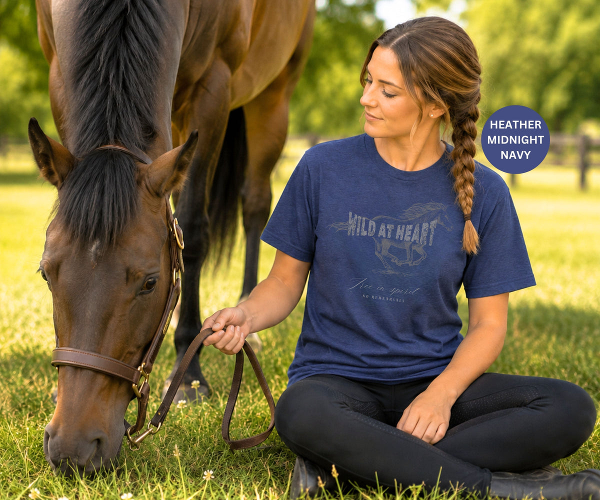 WILD AT HEART Women’s Horse T-Shirt