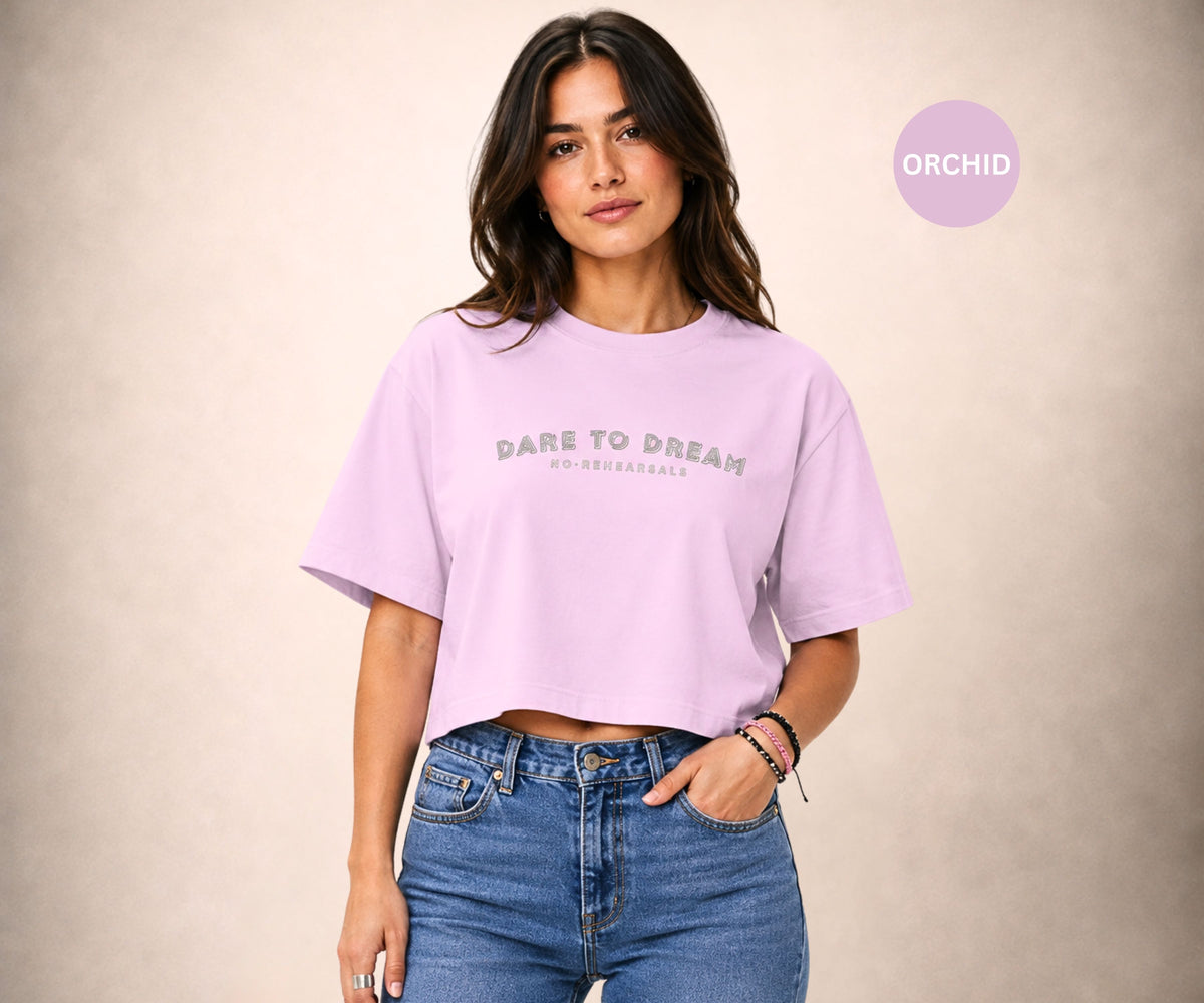DARE TO DREAM Women's Crop Tee