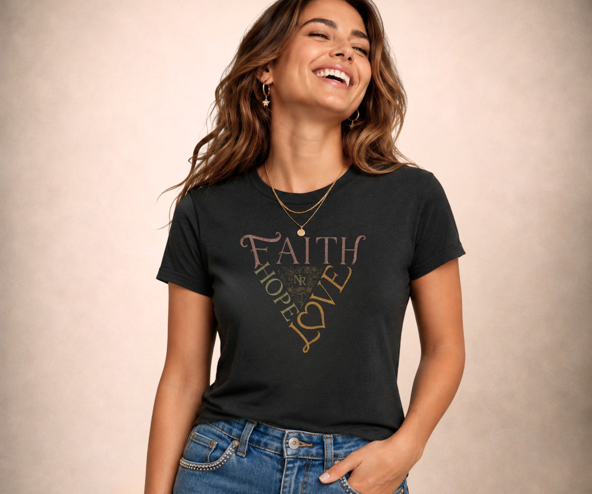 FAITH HOPE LOVE Women's Graphic T-Shirt