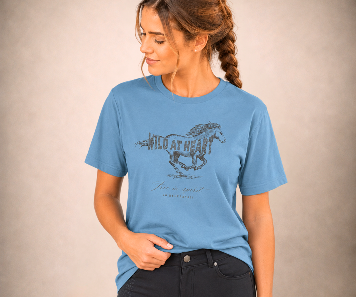 WILD AT HEART Women’s Horse T-Shirt