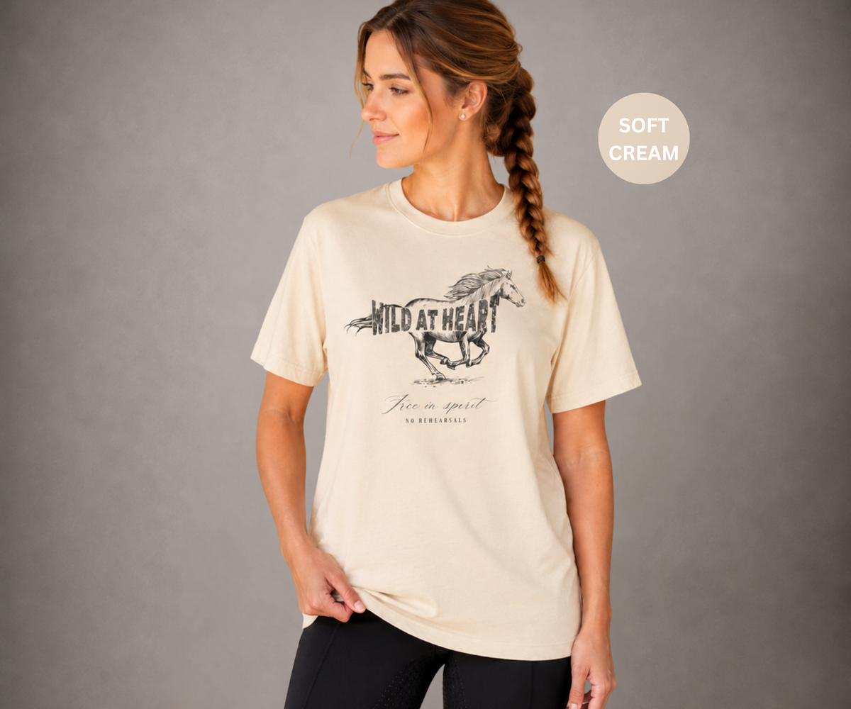WILD AT HEART Women’s Horse T-Shirt