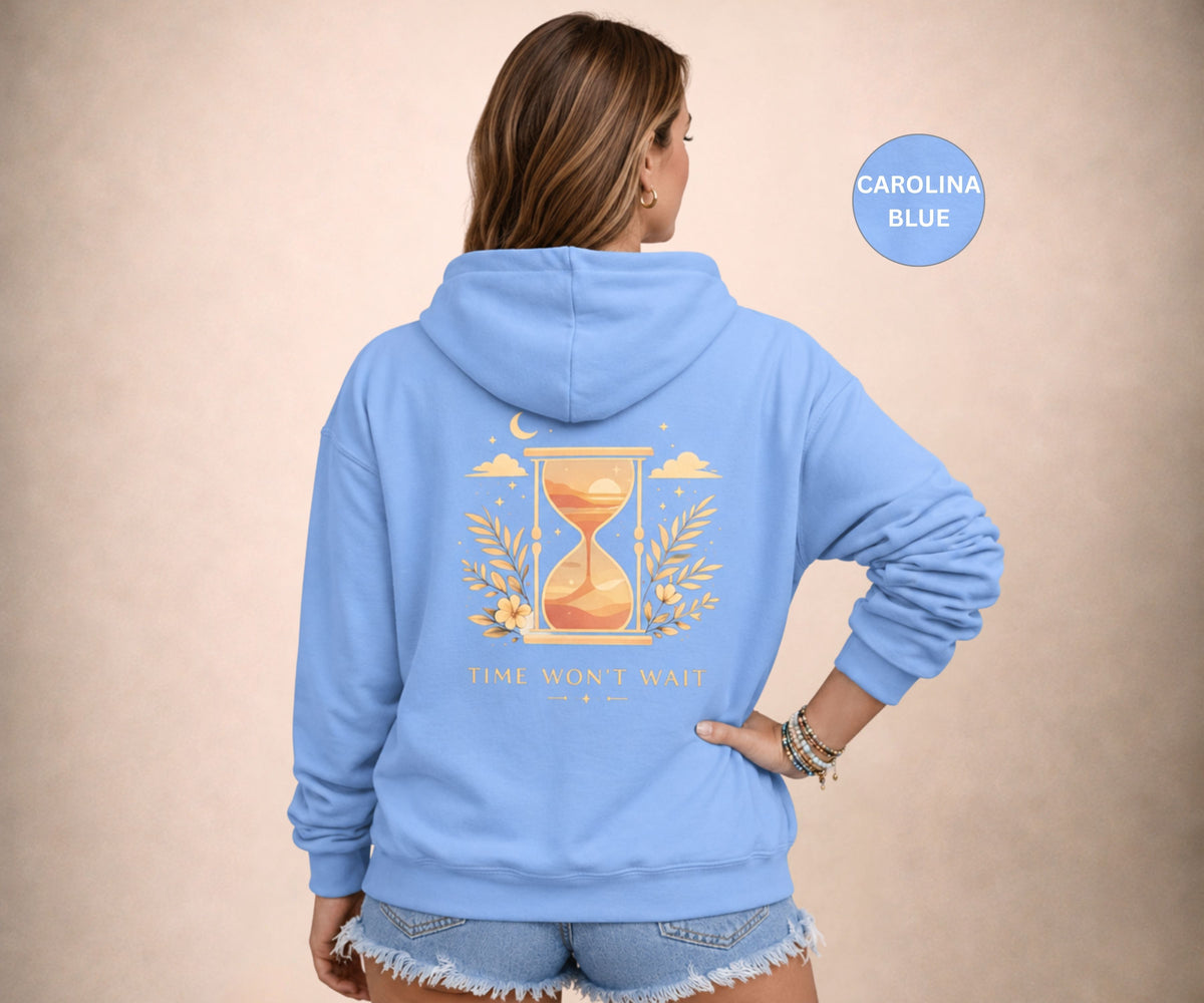TIME WON'T WAIT Women's Zip Up Hoodie