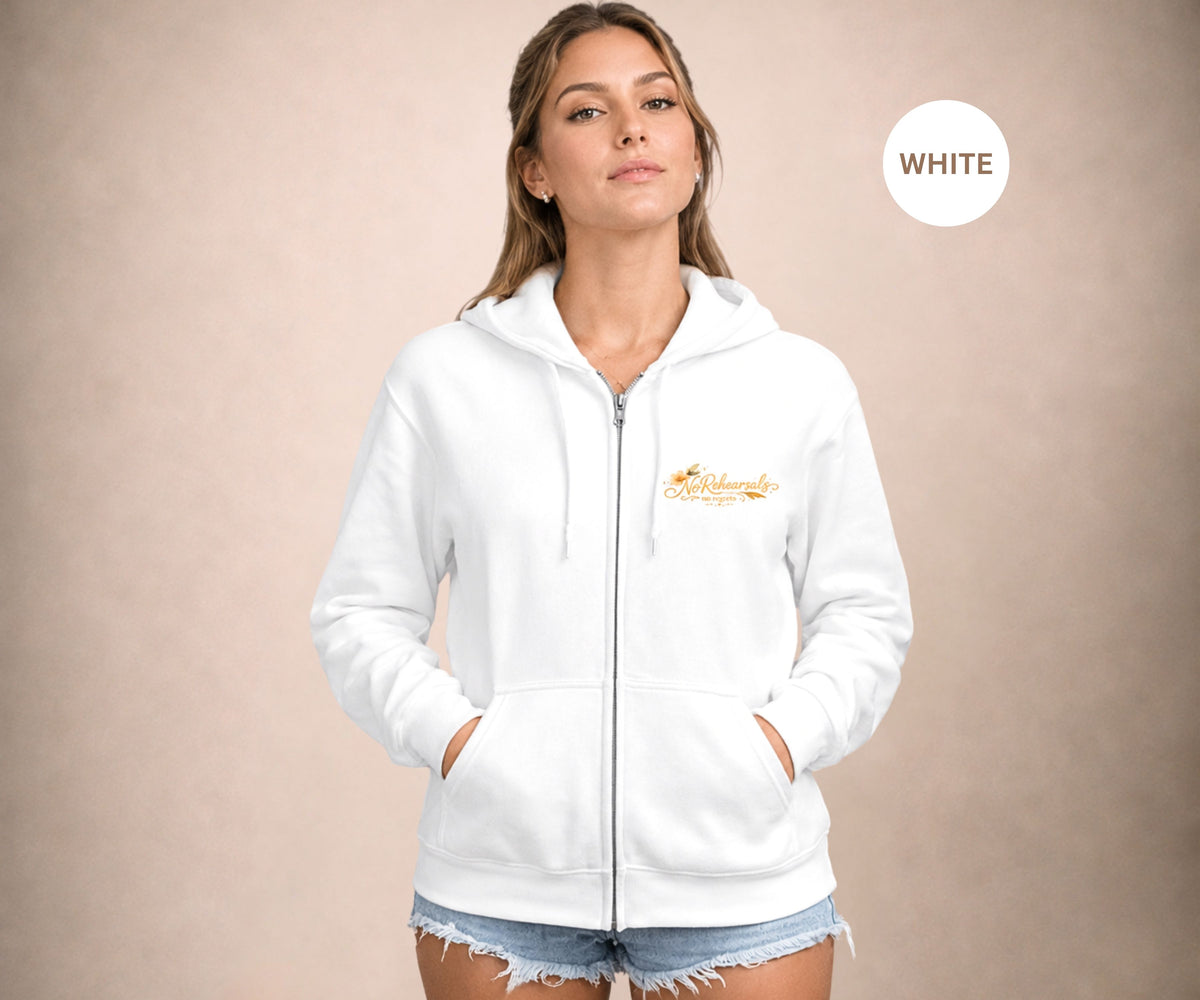 TIME WON'T WAIT Women's Zip Up Hoodie