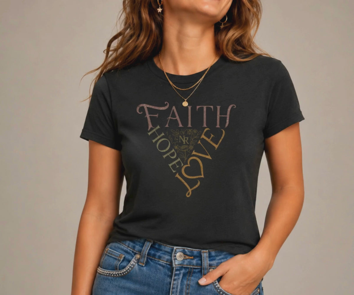FAITH HOPE LOVE Women's Graphic T-Shirt