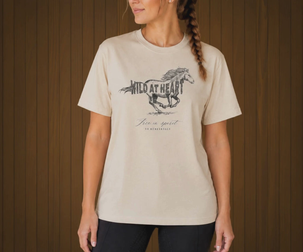 WILD AT HEART Women’s Horse T-Shirt