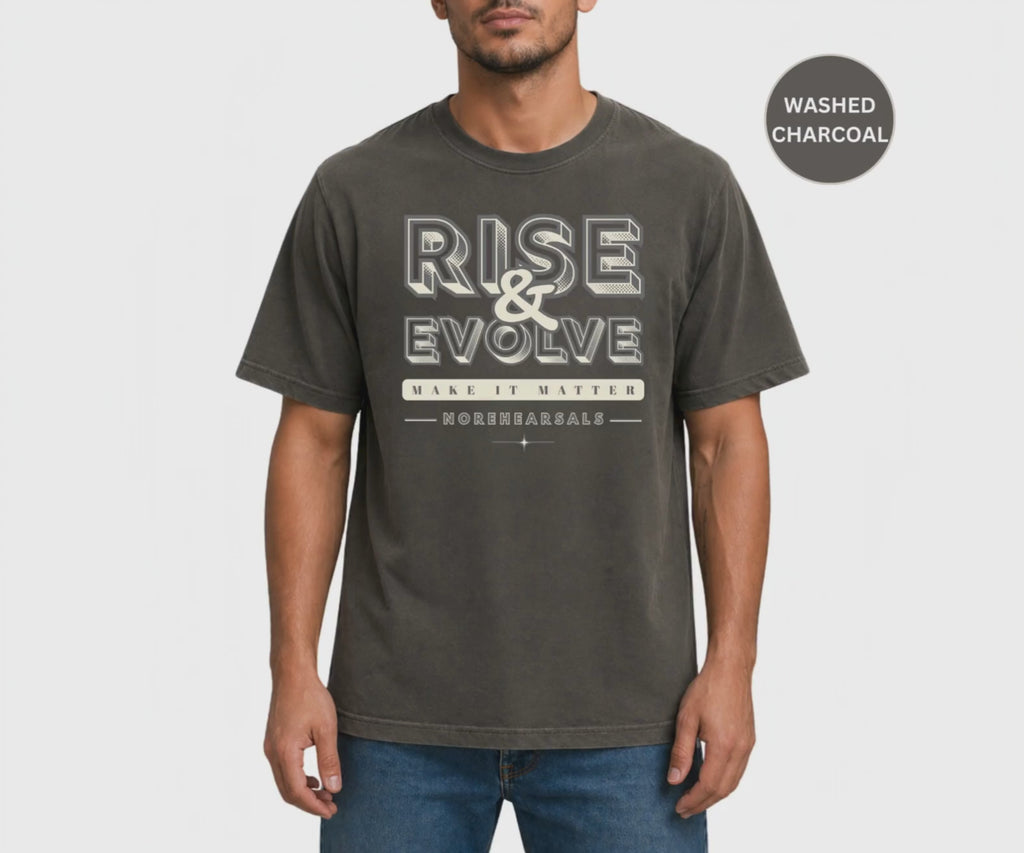 RISE & EVOLVE – Men’s Oversized T-Shirt