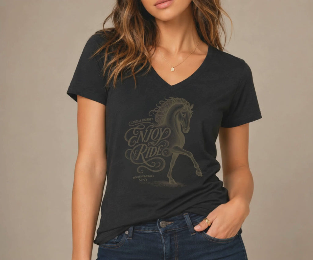 ENJOY THE RIDE Women’s Horse T-Shirt